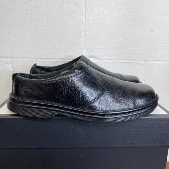 Dr. Martens Newbury Black Pebble Leather Casual Slip On Shoes‎ Men\'s 10 US/43 EU main image 7